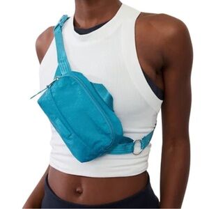 NWT Athleta Excursion Mini Belt Bag, Pacific Blue